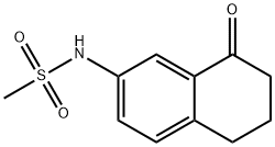N-(8-oxo-5,6,7,8-tetrahydronaphthalen-2-yl)methanesulfonamide 结构式