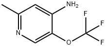 4-Amino-2-methyl-5-(trifluoromethoxy)pyridine 结构式