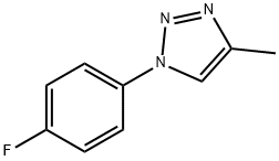 1-(4-fluorophenyl)-4-methyl-1H-1,2,3-triazole Struktur