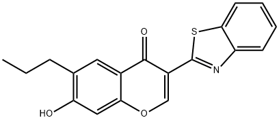 3-(benzo[d]thiazol-2-yl)-7-hydroxy-6-propyl-4H-chromen-4-one Structure