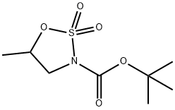 5-甲基-1,2,3-氧杂噻唑烷-3-羧酸叔丁酯2,2-二氧化物,1365481-13-5,结构式