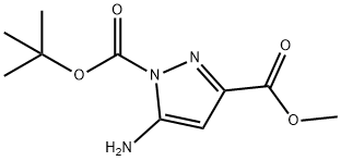 5-AMINO-1-TERT-BUTOXYCARBONYL-3-METHOXYCARBONYLPYRAZOLE,1365559-11-0,结构式