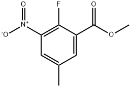2-氟-3-硝基-5-甲基苯甲酸甲酯, 1365988-42-6, 结构式