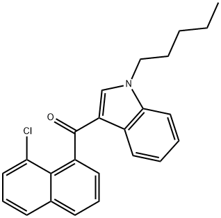 (8-chloronaphthalen-1-yl)-(1-pentylindol-3-yl)methanone,1366067-88-0,结构式