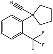 1-(2-(TRIFLUOROMETHYL)PHENYL)CYCLOPENTANECARBONITRILE Structure