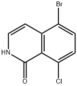 5-溴-8-氯异喹啉-1(2H)-酮, 1368337-30-7, 结构式
