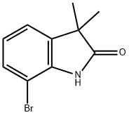 7-BROMO-3,3-DIMETHYLINDOLIN-2-ONE Structure