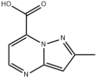 2-甲基吡唑并[1,5-A]嘧啶-7-羧酸,1369341-62-7,结构式