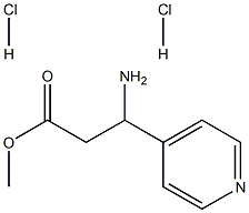 Methyl 3-amino-3-(pyridin-4-yl)propanoate dihydrochloride Structure