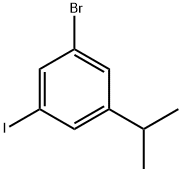 1-Bromo-3-iodo-5-isopropylbenzene Struktur