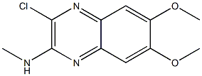 3-氯-6,7-二甲氧基-N-甲基喹唑-2-胺 结构式