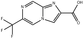 6-(三氟甲基)咪唑并[1,2-A]吡嗪-2-羧酸, 1372197-49-3, 结构式