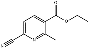 6-Cyano-2-methyl-nicotinic acid ethyl ester,137347-35-4,结构式
