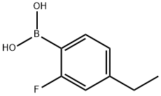4-Ethyl-3-fluorophenylboronic acid Struktur