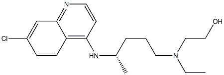 2-[[(4S)-4-[(7-chloroquinolin-4-yl)amino]pentyl]-ethylamino]ethanol Structure