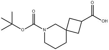 6-(TERT-BUTOXYCARBONYL)-6-AZASPIRO[3.5]NONANE-2-CARBOXYLIC ACID, 1374659-03-6, 结构式