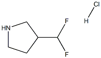 3-(difluoromethyl)pyrrolidine hydrochloride Struktur