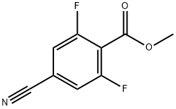 4-氰基-2,6-二氟苯甲酸甲酯,1376259-20-9,结构式