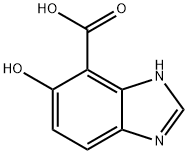5-Hydroxy-1H-benzoimidazole-4-carboxylic acid, 1378261-13-2, 结构式