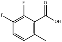 2,3-DIFLUORO-6-METHYLBENZOIC ACID 结构式