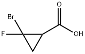 2-BROMO-2-FLUOROCYCLOPROPANECARBOXYLIC ACID Struktur