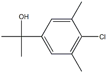 2-(4-氯-3,5-二甲基苯基)丙-2-醇, 1378860-20-8, 结构式