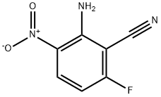 2-氨基-6-氟-3-硝基苯甲腈, 1378862-33-9, 结构式