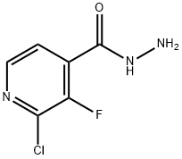 2-chloro-3-fluoroisonicotinohydrazide,1378887-91-2,结构式