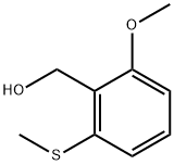 [2-Methoxy-6-(methylsulfanyl)phenyl]methanol Struktur