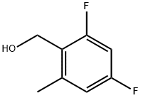 2,4-ジフルオロ-6-メチルベンジルアルコール 化学構造式