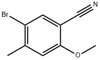 5-bromo-2-methoxy-4-methylbenzonitrile Struktur