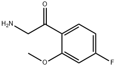 2-Amino-1-(4-fluoro-2-methoxyphenyl)ethanone Struktur