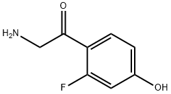 2-Amino-1-(2-fluoro-4-hydroxyphenyl)ethanone Struktur