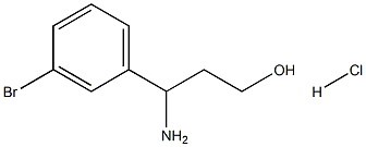3-AMINO-3-(3-BROMOPHENYL)PROPAN-1-OL HCL Struktur
