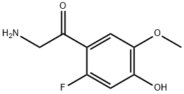 2-Amino-1-(2-fluoro-4-hydroxy-5-methoxyphenyl)ethanone Struktur