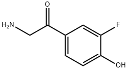 2-amino-1-(3-fluoro-4-hydroxyphenyl)ethanone Struktur