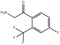 2-Amino-1-[4-fluoro-2-(trifluoromethyl)phenyl]ethanone Struktur