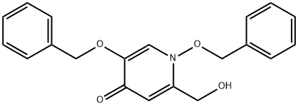 1,5-二(苄氧基)-2-(羟甲基)吡啶-4(1H)-酮, 1380109-74-9, 结构式