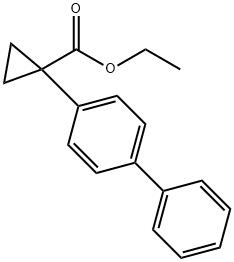 ETHYL 1-([1,1-BIPHENYL]-4-YL)CYCLOPROPANECARBOXYLATE Struktur