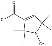 1H-Pyrrol-1-yloxy, 3-(chlorocarbonyl)-2,5-dihydro-2,2,5,5-tetramethyl- Structure
