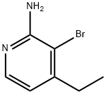 3-BROMO-4-ETHYLPYRIDIN-2-AMINE, 1381938-68-6, 结构式