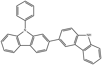 9-phenyl-2,3'-bi-9H-carbazole Struktur