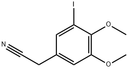 (3-Iodo-4,5-dimethoxy-phenyl)-acetonitrile Structure