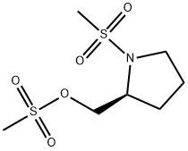 (S)-(1-甲磺酰基)-2-甲磺酰氧甲基吡咯烷, 138528-53-7, 结构式