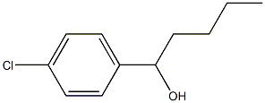 Benzenemethanol, a-butyl-4-chloro- Structure
