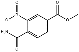 Methyl 4-carbamoyl-3-nitrobenzene Struktur