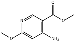 4-氨基-6-甲氧基烟酸甲酯 结构式