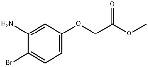 (3-Amino-4-bromo-phenoxy)-acetic acid methyl ester,1387563-09-8,结构式