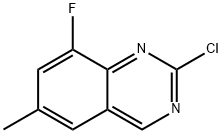 2-chloro-8-fluoro-6-methylquinazoline Struktur