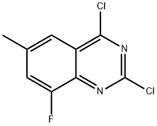 2,4-dichloro-8-fluoro-6-methylquinazoline 结构式